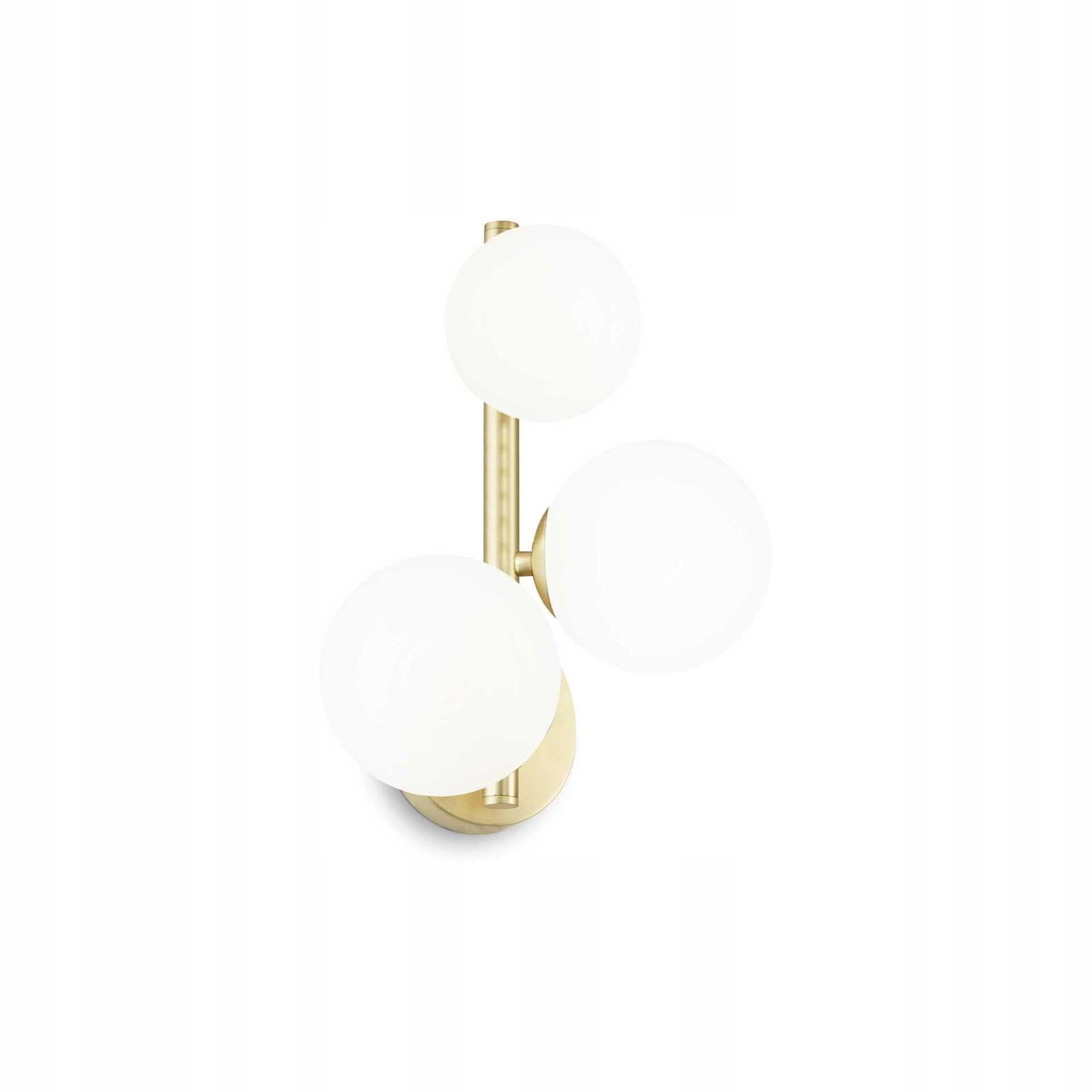 Nástenné svietidlo Ideal Lux Perlage G9 3x15W biela kov/sklo