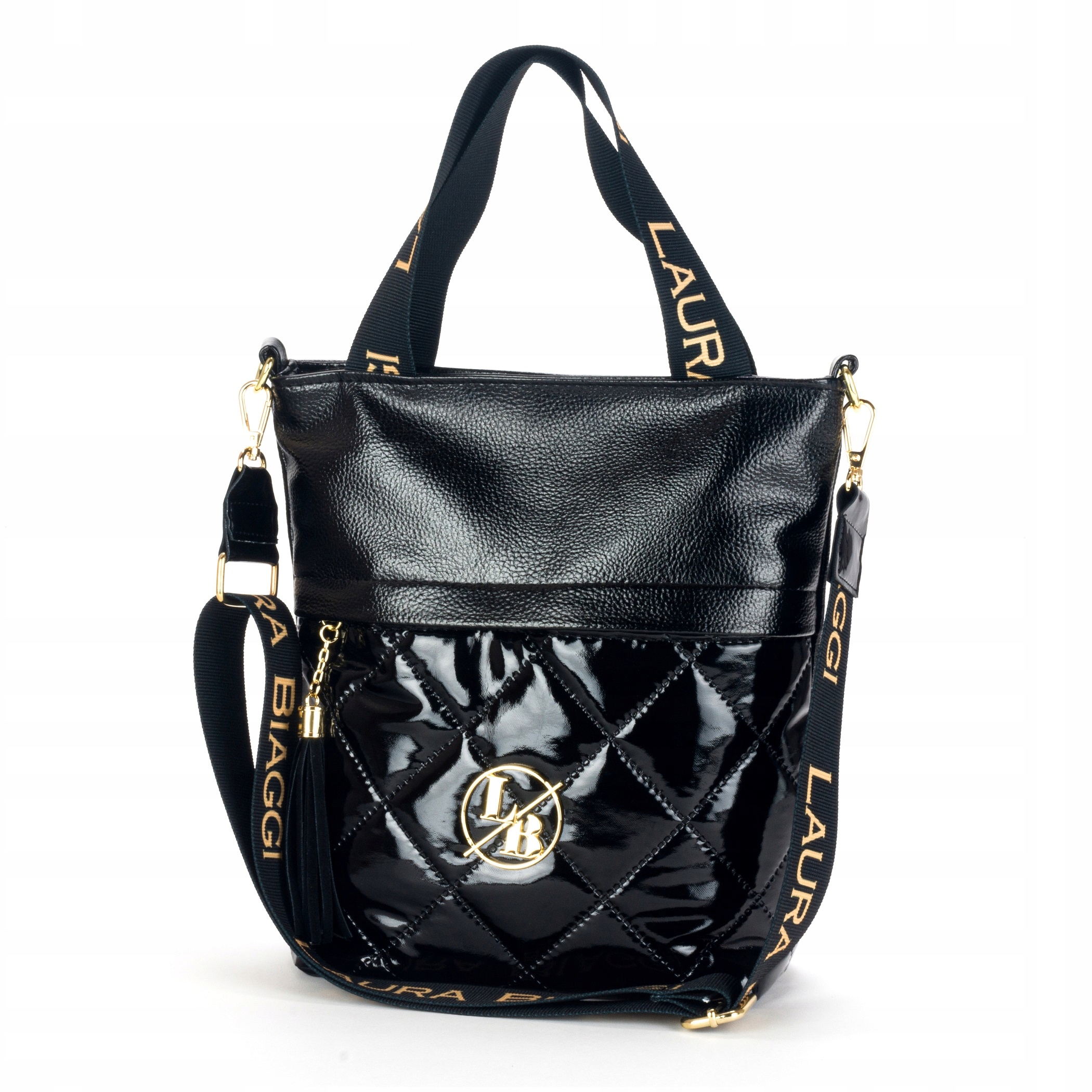 

Laura Biaggi Torebka Shopper Listonoszka Czarna