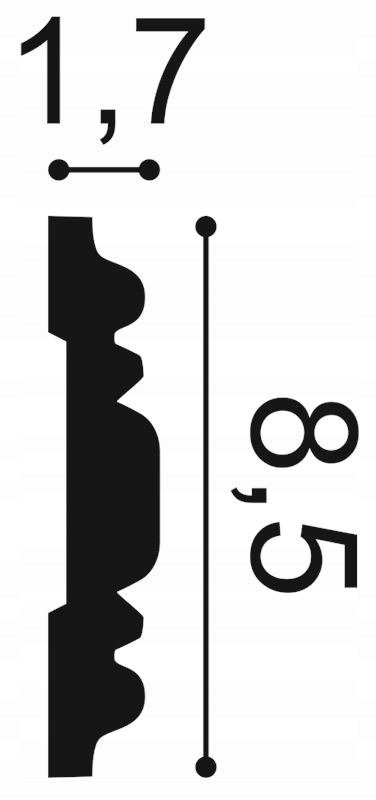 Listwa naścienna P7030 Panel ścienny ORAC Decor Marka Orac decor