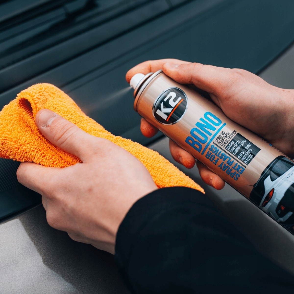 K2 PŁYN SPRAY CZARNIDŁO DO PLASTIKÓW GUMY OPON Numer katalogowy producenta K150