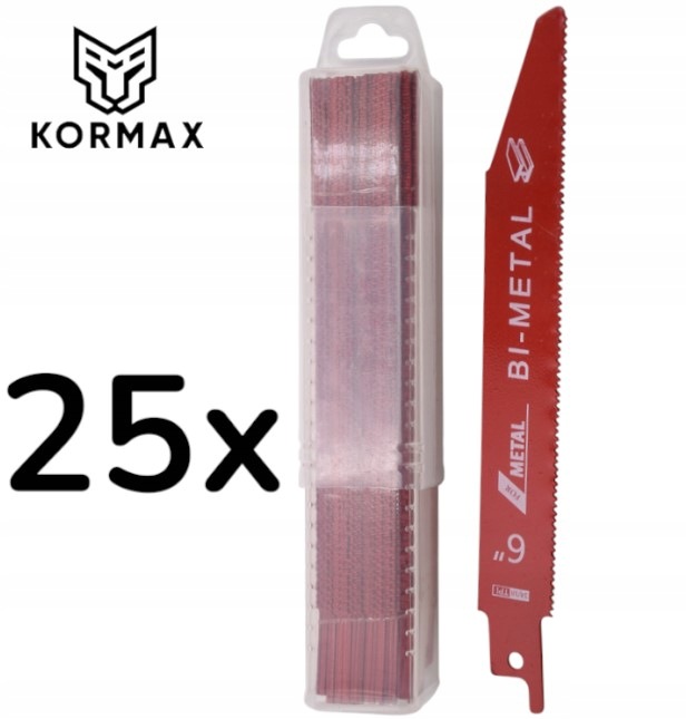 Pilový list pro pilu ocasku na kov 150 mm 14-18TPI BiMetal 25 Ks Kormax
