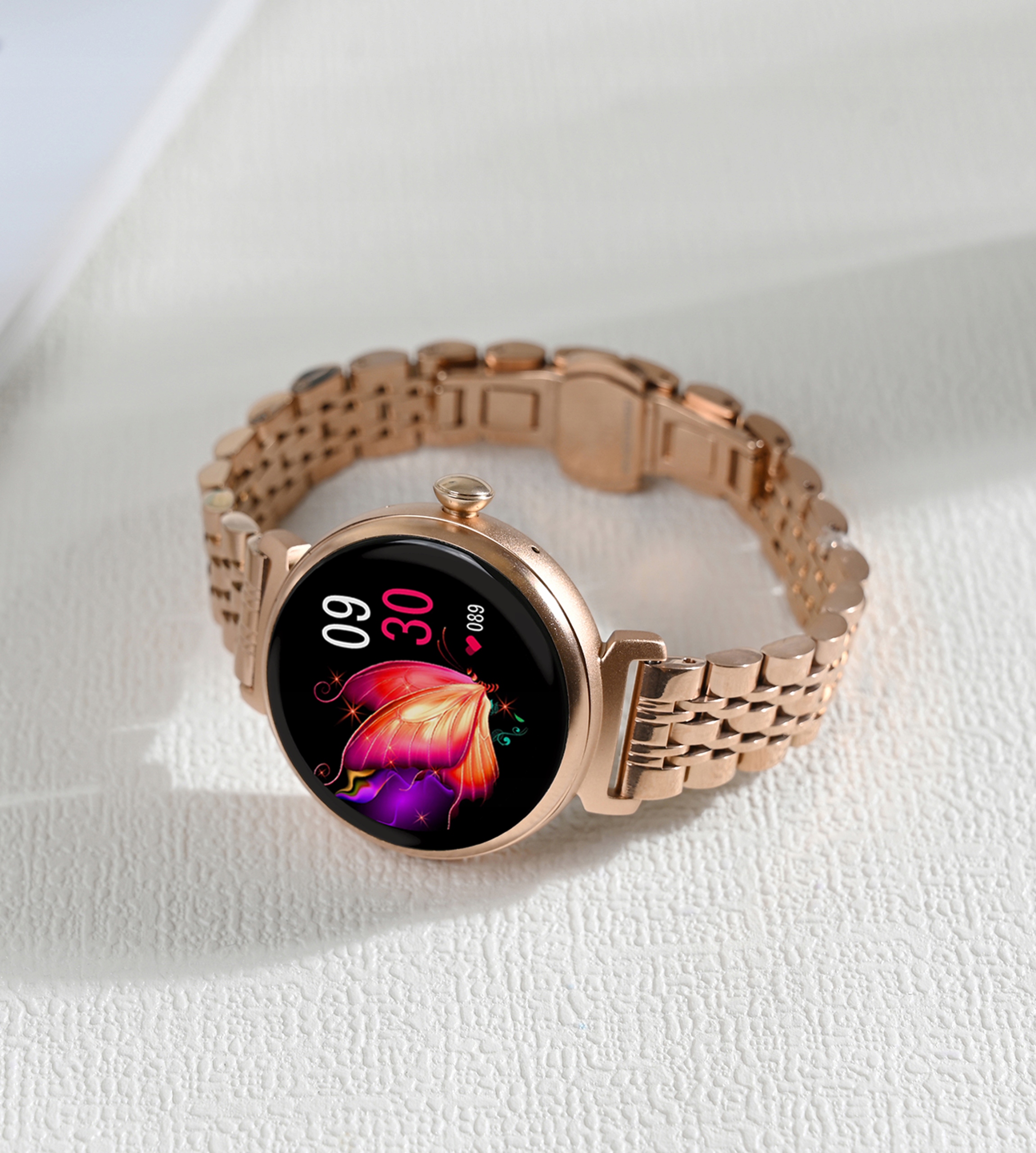 SMARTWATCH DAMSKI AMOLED Z FUNKCJA ROZMOWY POMIARY SPORT WODOODPORNY PL Model S10