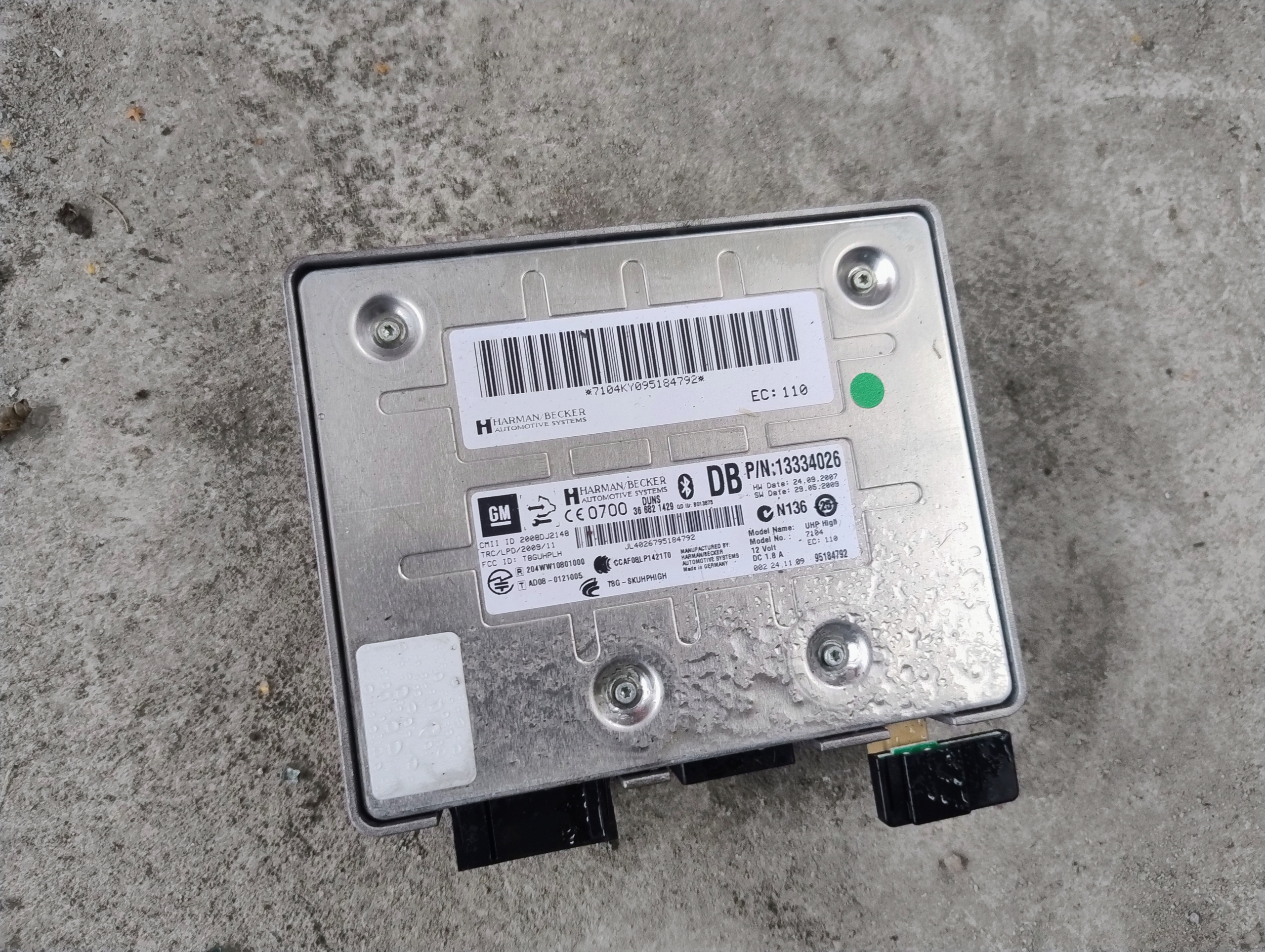 Module bluetooth opel insignia a 13334026