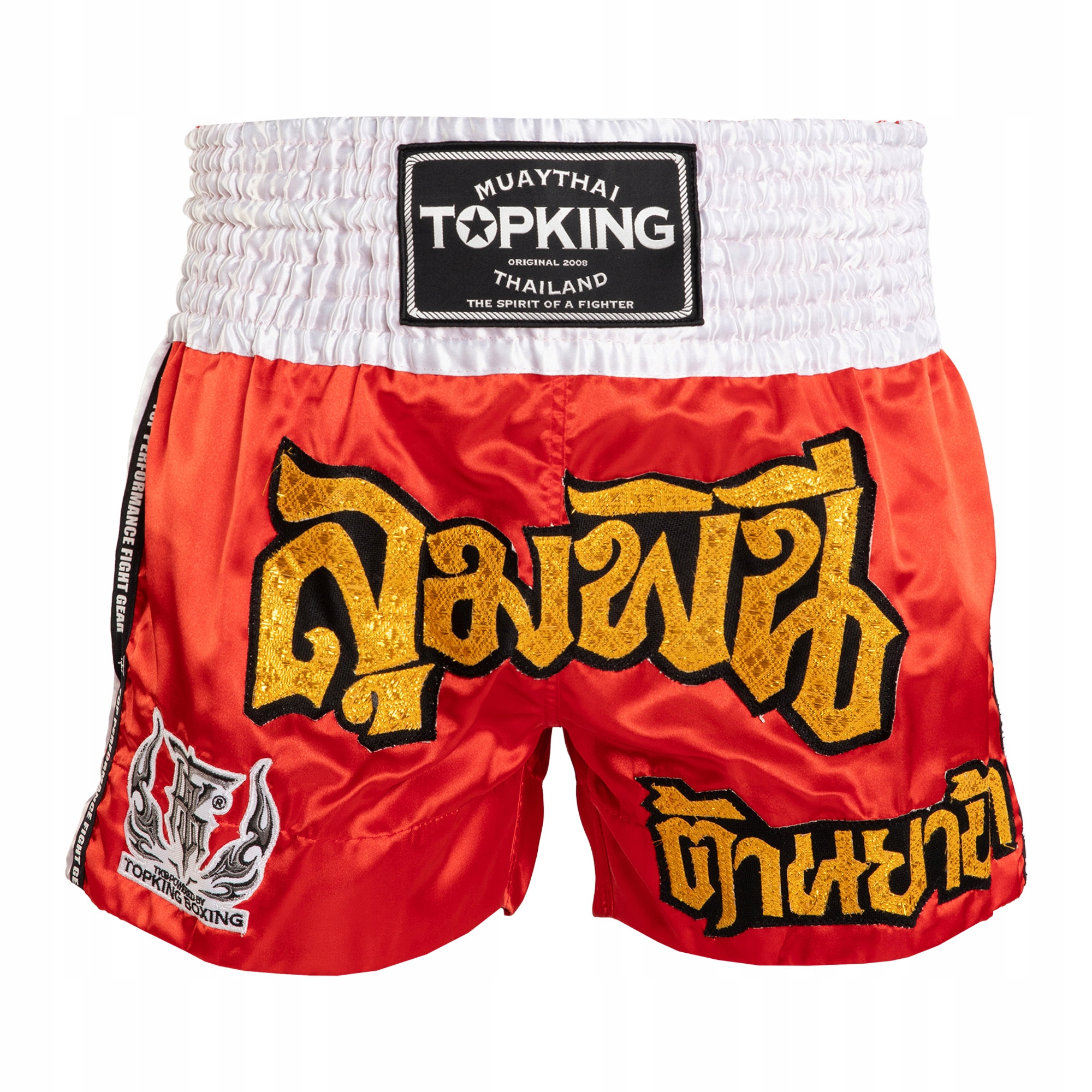 Kraťasy Top King Thai Boxing red/white