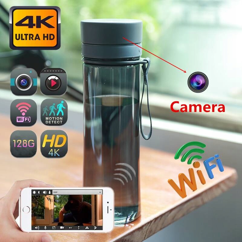 Mini kamera szpiegowska ukryta w butelce 4K 12MPx Kod producenta IIIIII