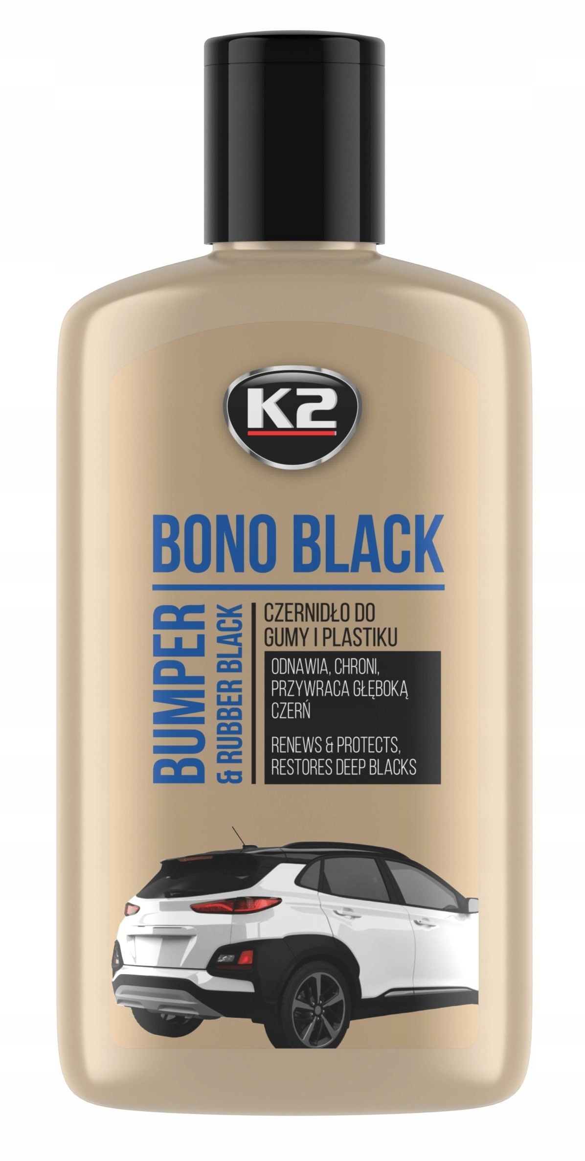 K2 BONO BLACK CZERNIDŁO DO GUMY I PLASTIKU 250ML