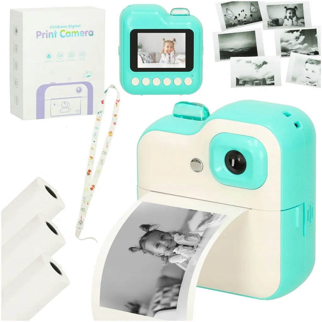 Aparat Natychmiastowy Dla Dzieci Mini Drukarka Termiczna 24MPX Gry