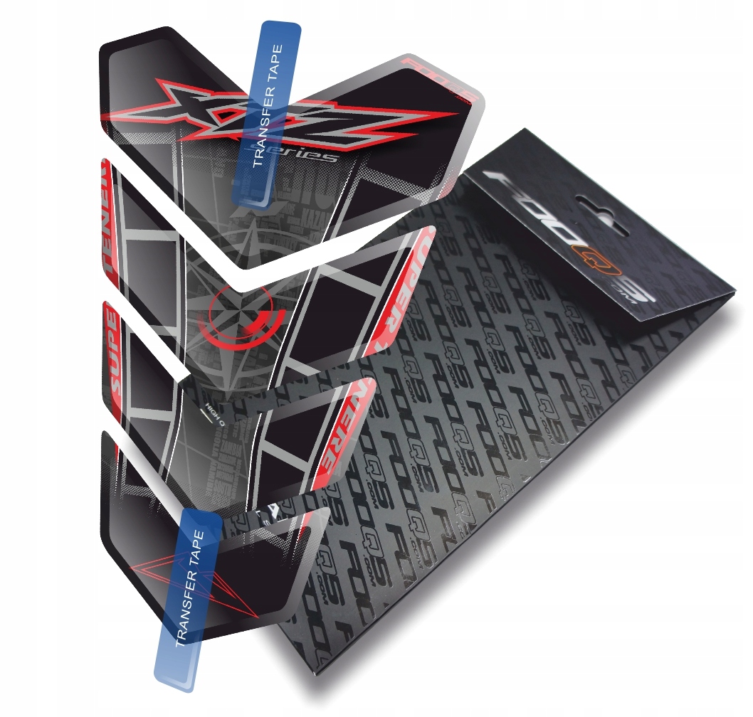 Tank-pad od firmy Fooqs pro Yamaha Xtz Tenere Černý Červený