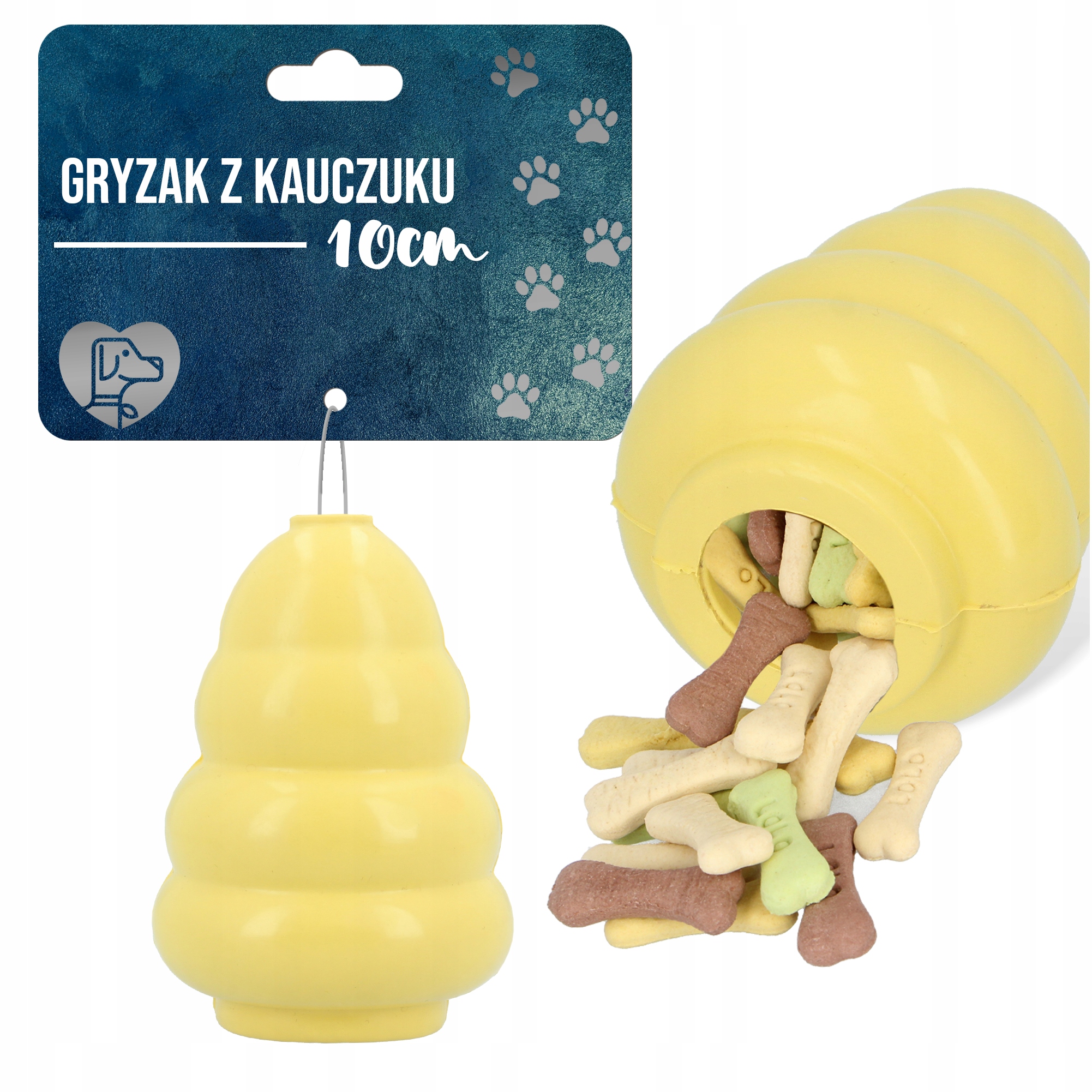 

Kong Gryzak Piłka Gumowa Zabawka Przysmaki Psa 10