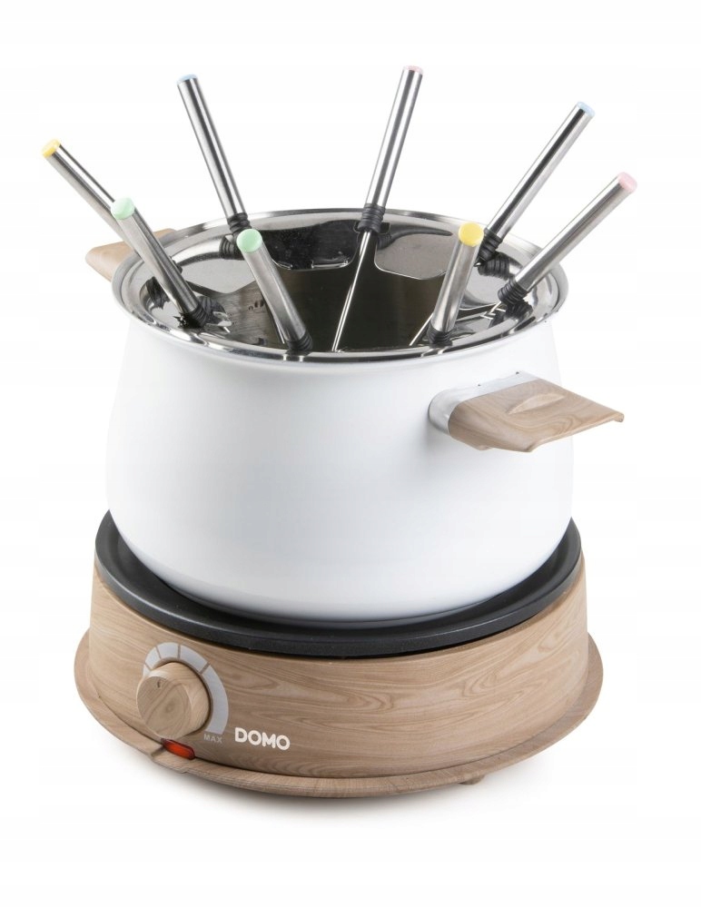 Fondue biela drevený vzhľad Domo DO736F