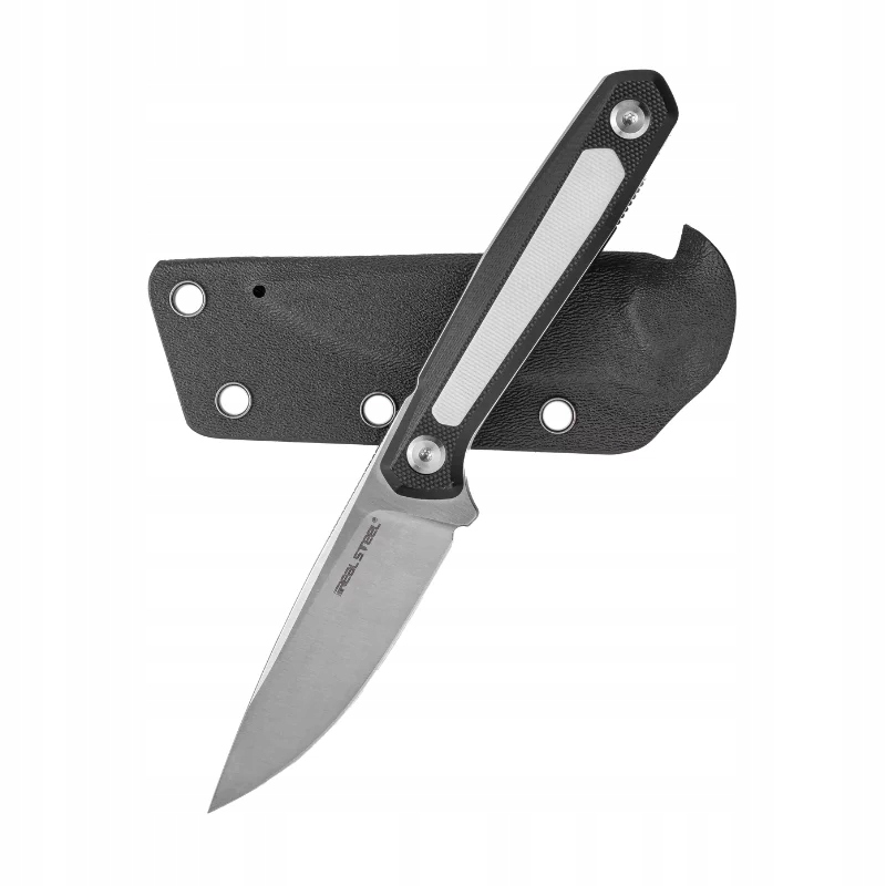 Nůž Real Steel Dex 3501BW Satin K110 Black & White G10 Black Kydex