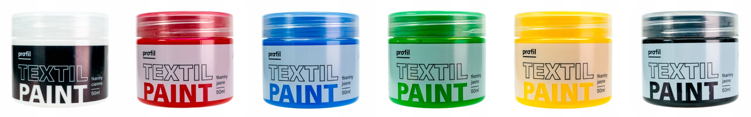 Farba do tkanin jasnych PROFIL 50ml łosoś Liczba sztuk 1000 szt.