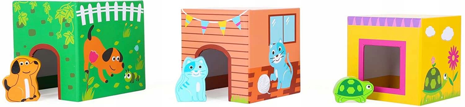 UKŁADANKA DLA DZIECI PIRAMIDA MONTESSORI ZWIERZĘTA Marka Small Foot