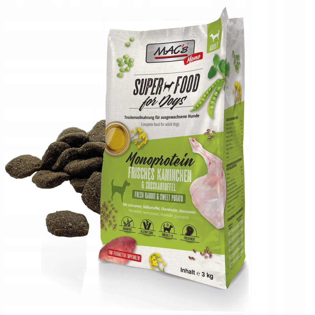 Mac's Dog Suché Krmivo pro psa s králíkem 3 kg Hypoalergenní