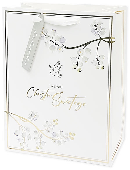 ŚLICZNE Opakowanie Prezentowe, Torba S na Prezent z okazji CHRZTU ŚWIĘTEGO