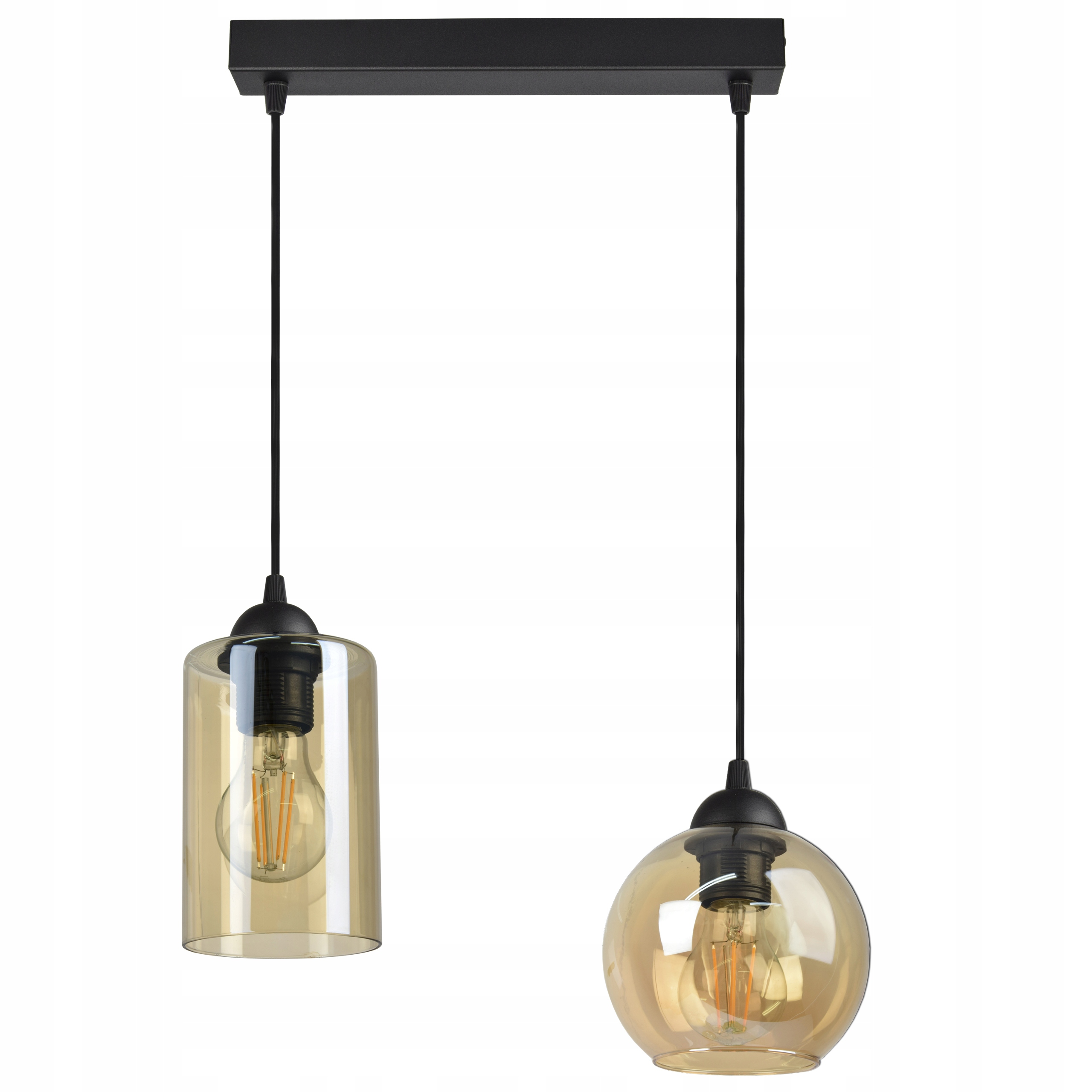Skleněná závěsná lampa Stropní Svítidlo Geometrické stínítka