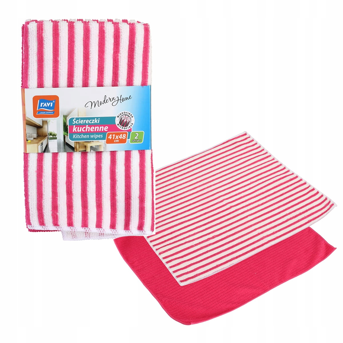 

Ścierka kuchenna z mikrofibry 2 szt 4x 48cm Ravi