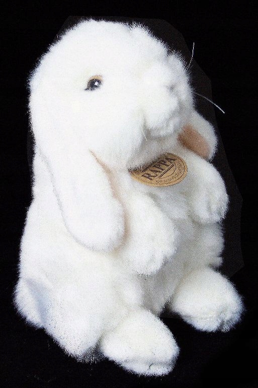 KRÓLIK REALISTYCZNA MASKOTKA STOJĄCY ZAJĄC 18cm