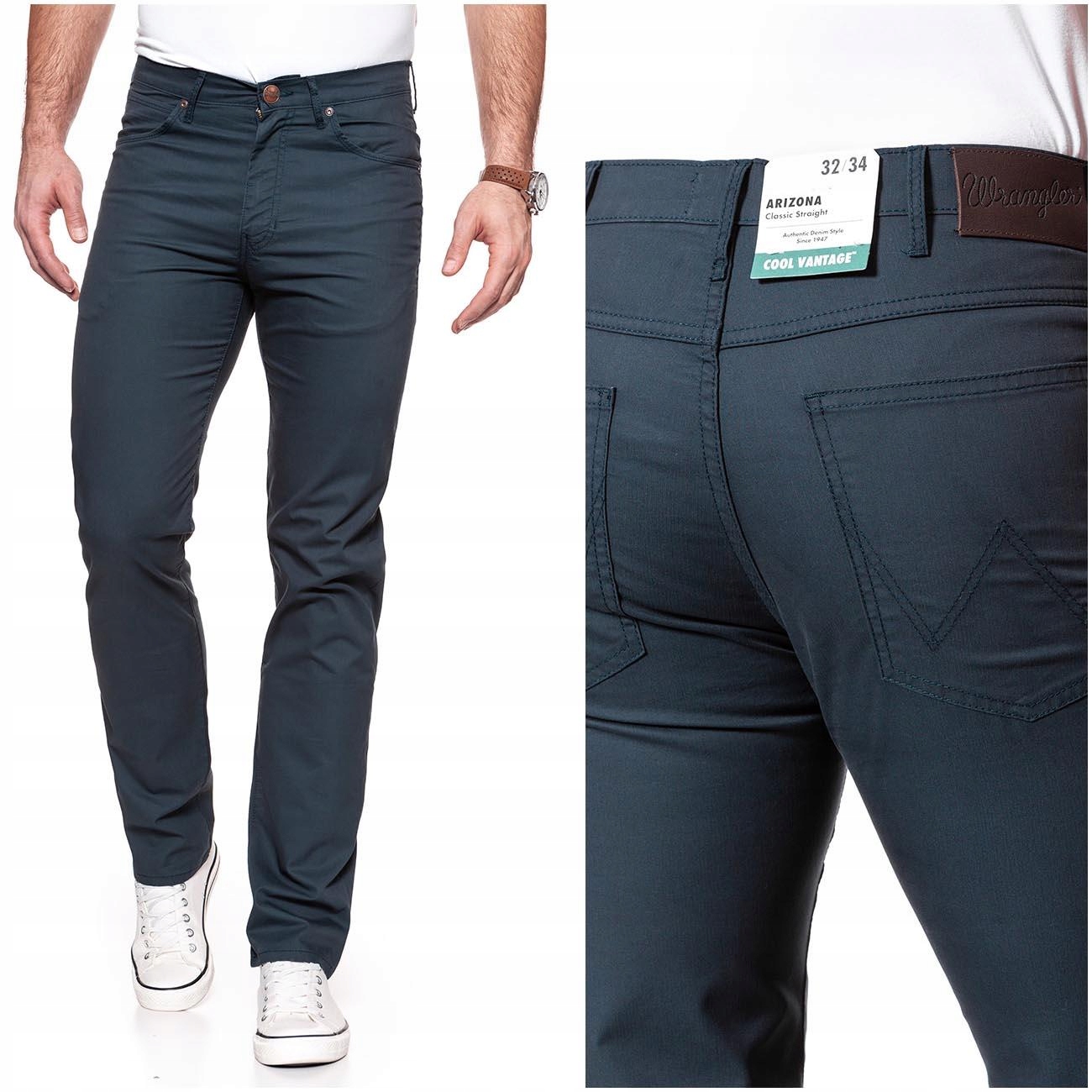 

Wrangler Arizona Męskie Spodnie Materiał W32 L34