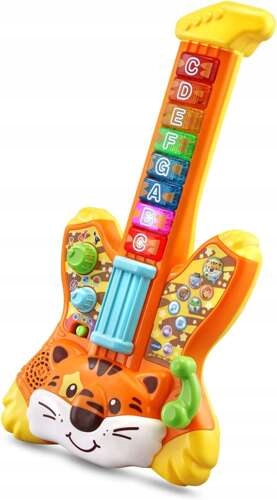 GITARA WESOŁEGO TYGRYSKA VTECH EDUKACYJNA INTERAKTYWNA PIOSENKI MELODIE