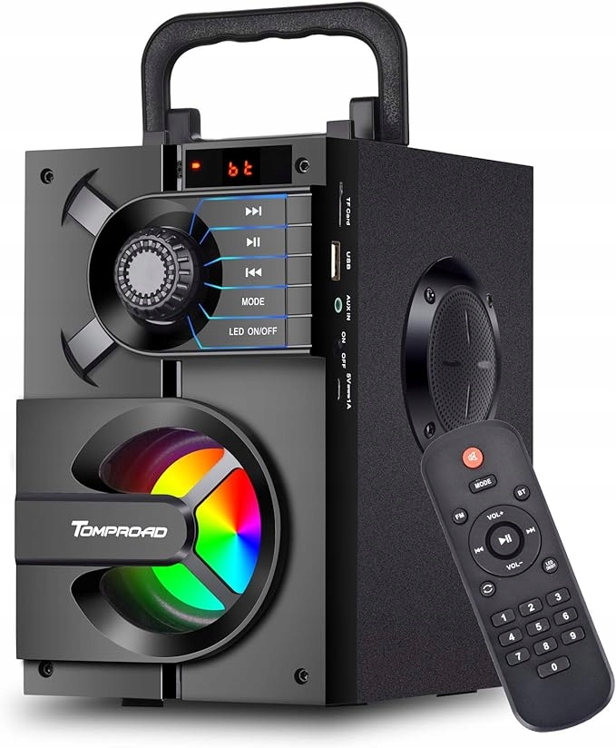 Głośnik Bluetooth Przenośny bezprzewodowy stereo z basem S37 Czarny 11 W