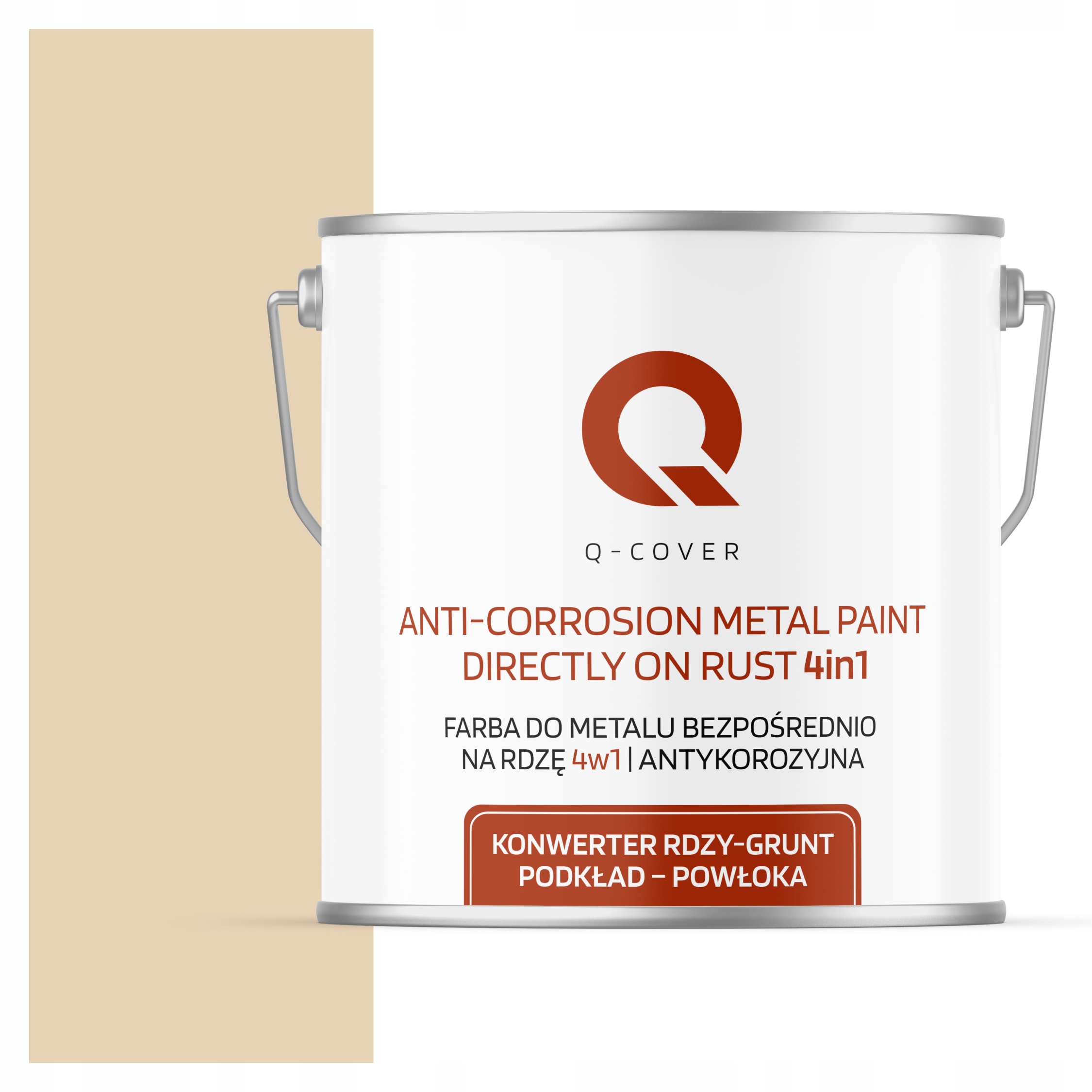 Antikorózna Farba Na Kov Na Hrdzu Krémovo Béžová Ral 1015 Lesk 5 L