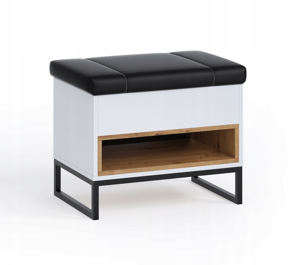 Nowoczesny kufer Oliwer dąb artisan OV-3 Pojemność skrzyni 30 l