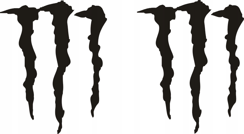 Monster Pazury Naklejki 206 P RÓŻNE KOLORY