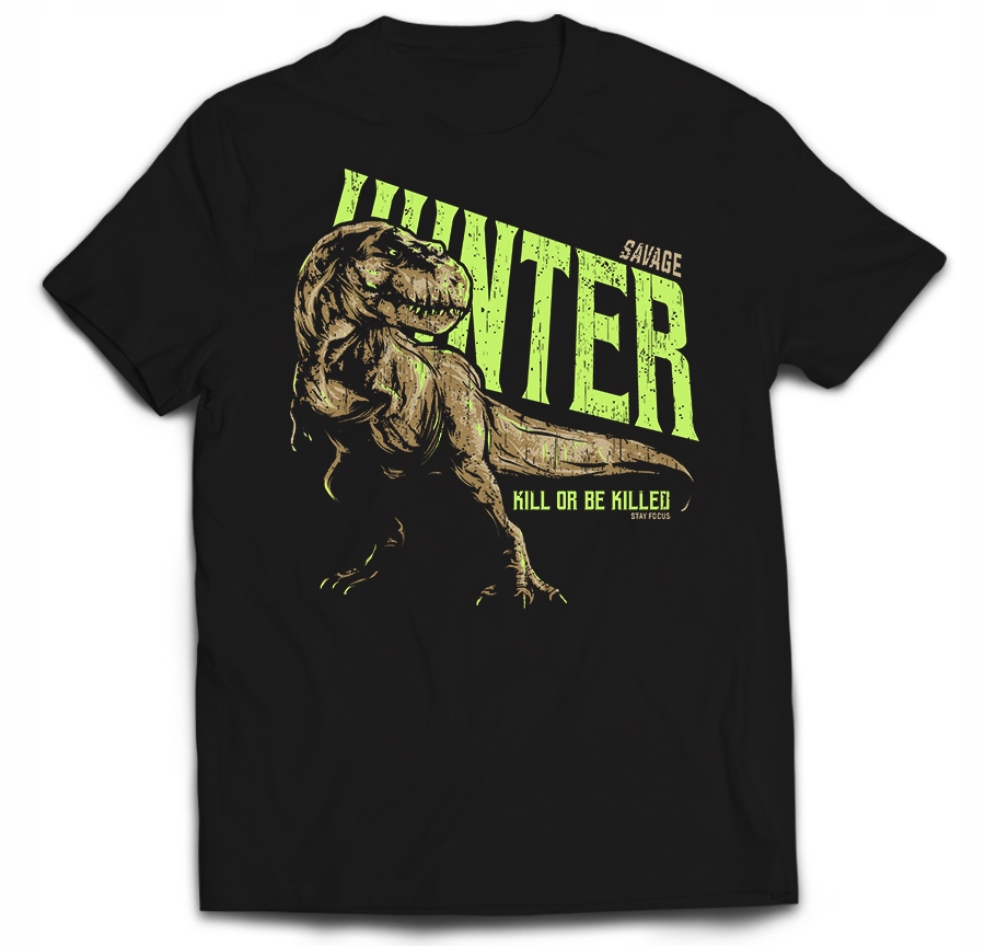 

Tshirt Trex T-rex drapieżnik Koszulka dinozaur S