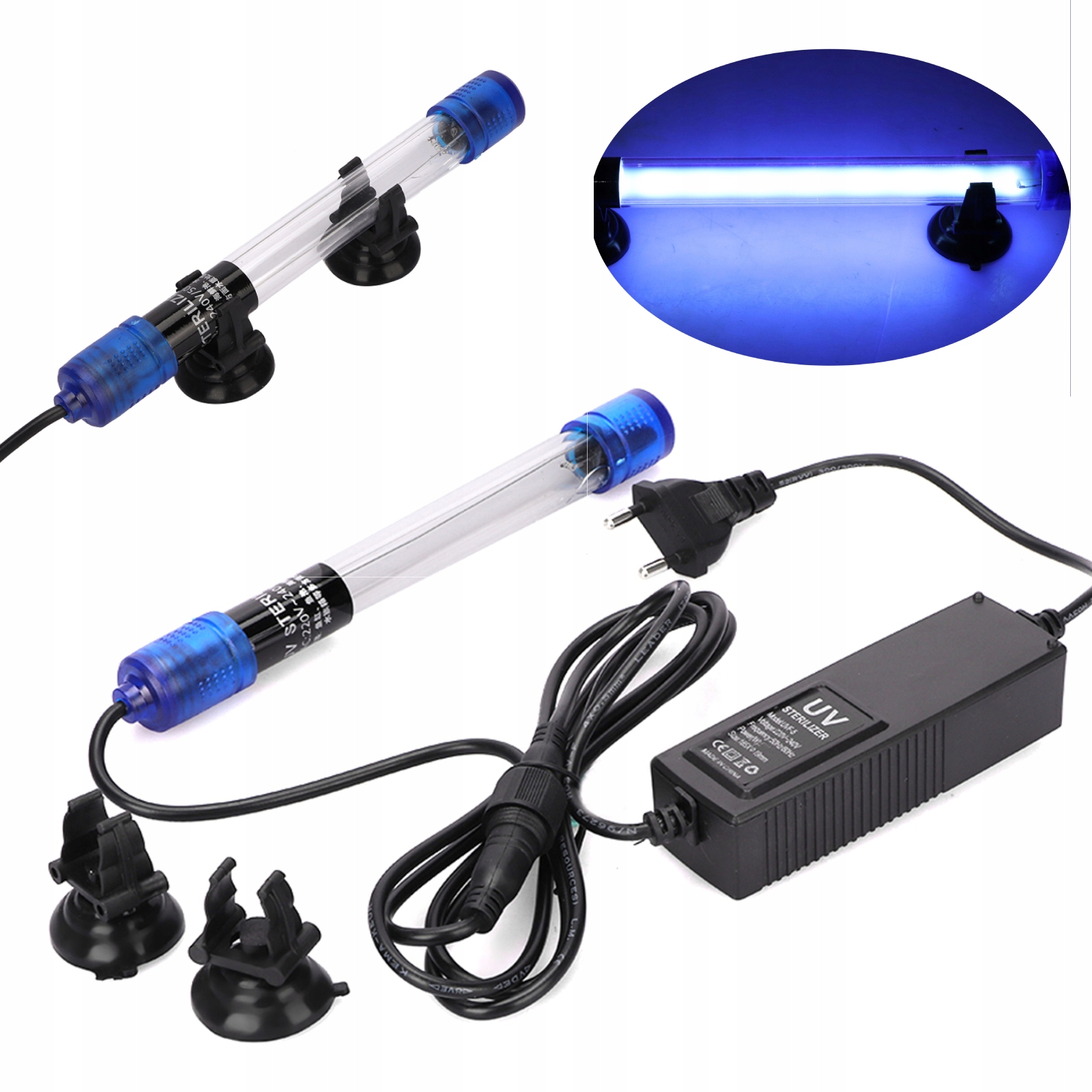 Profesionální Ponorná Uv Lampa Pro Sterilizaci Akvária 9W