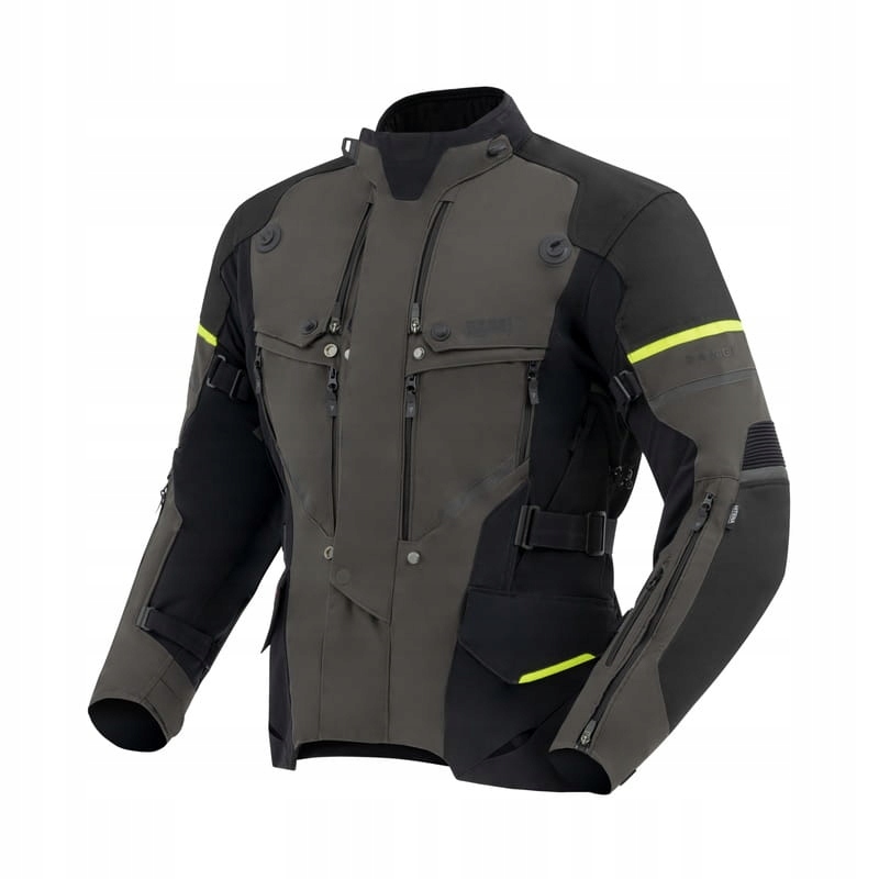 Textilná Motocyklová Bunda Rebelhorn Range Anthracite Čierna Fluo Žltá