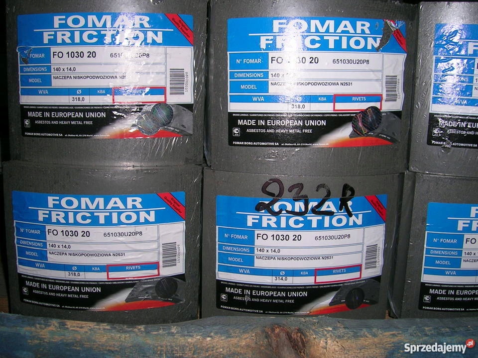 Гальмівні колодки 140X10MM ZREMB SOLEC N2531