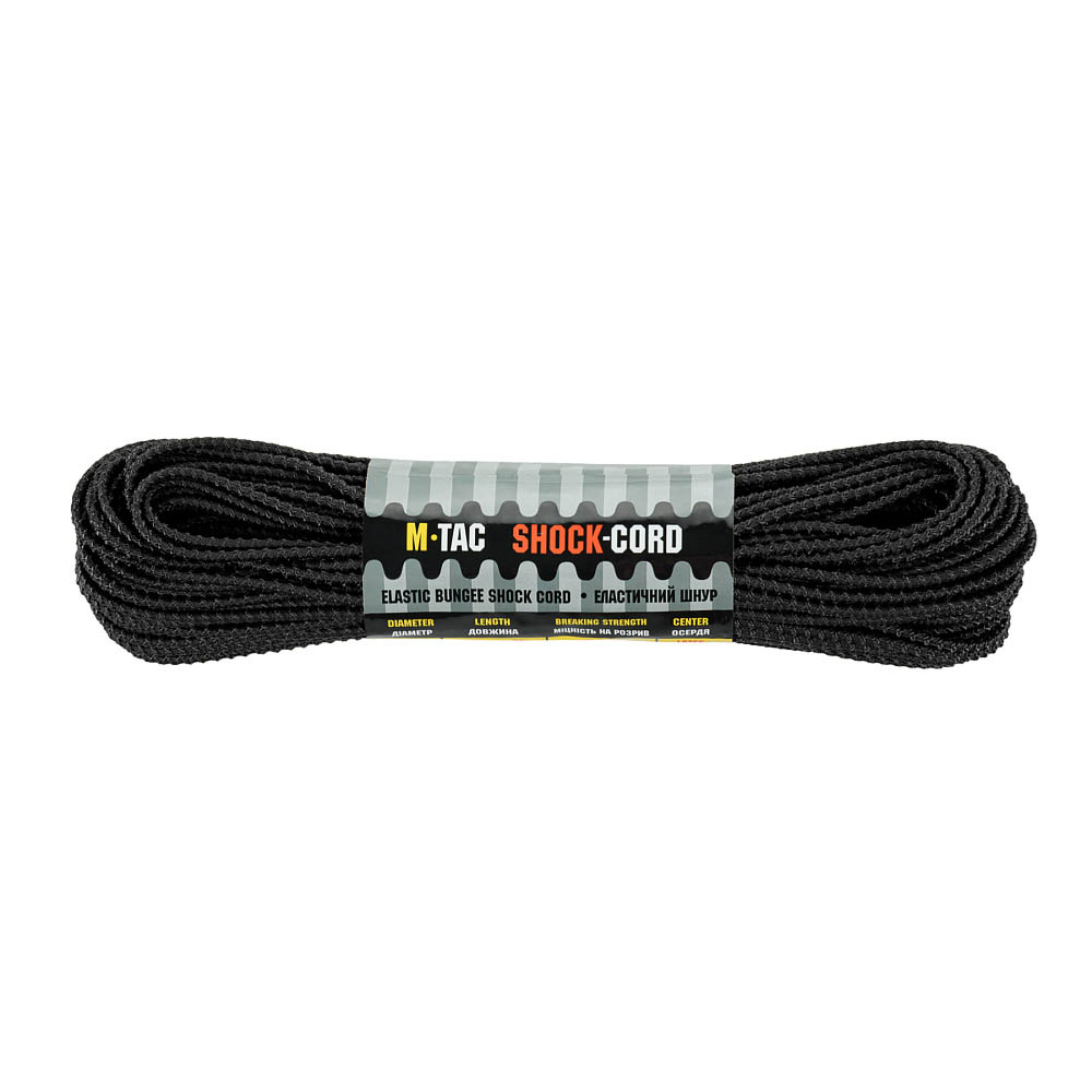 Elastické lanko M-Tac Shock-Cord Dragon Skin 3 mm 30 m černé