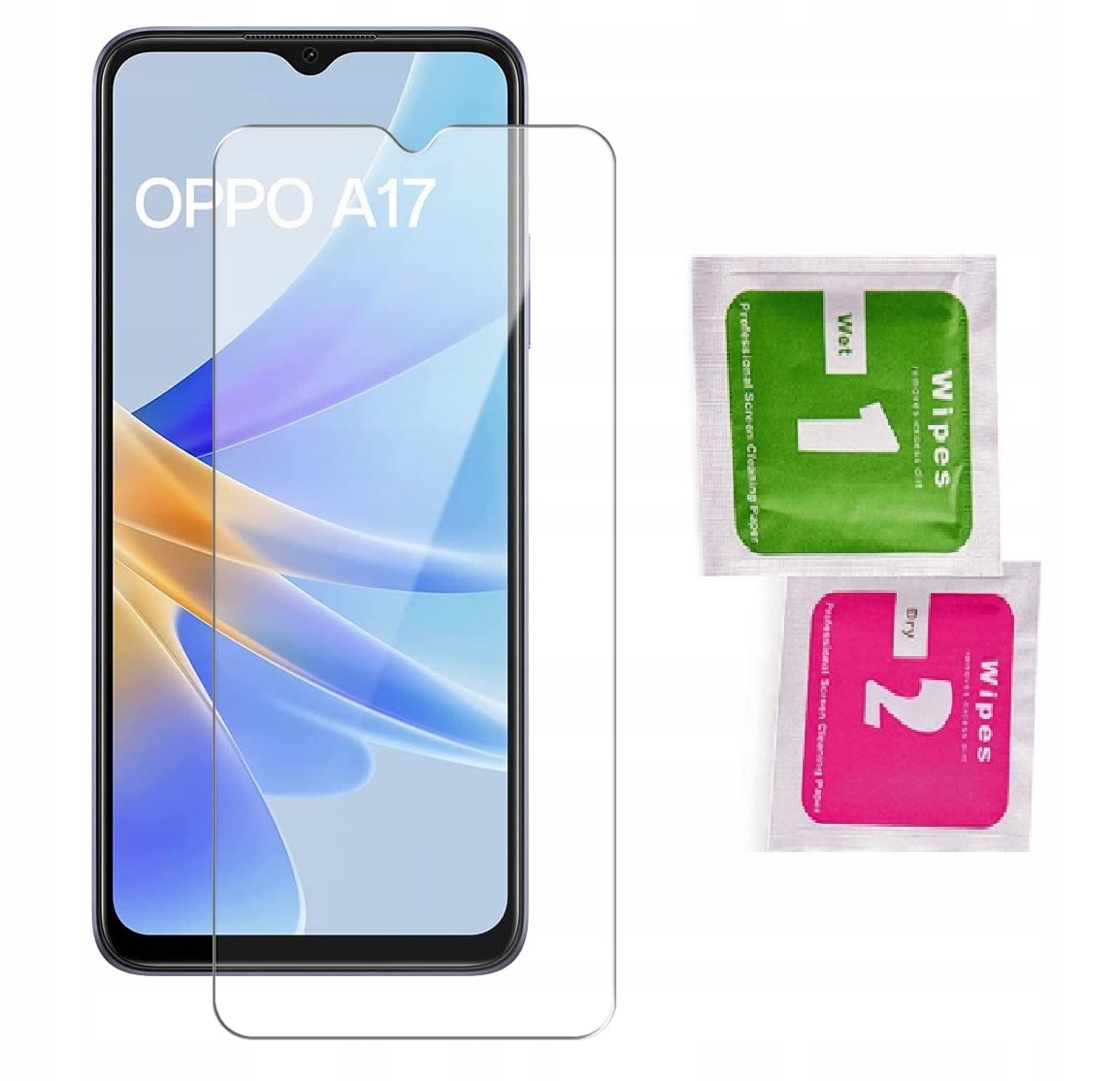 ETUI PANCERNE KARBON CASE DO OPPO A17 + SZKŁO Typ plecki