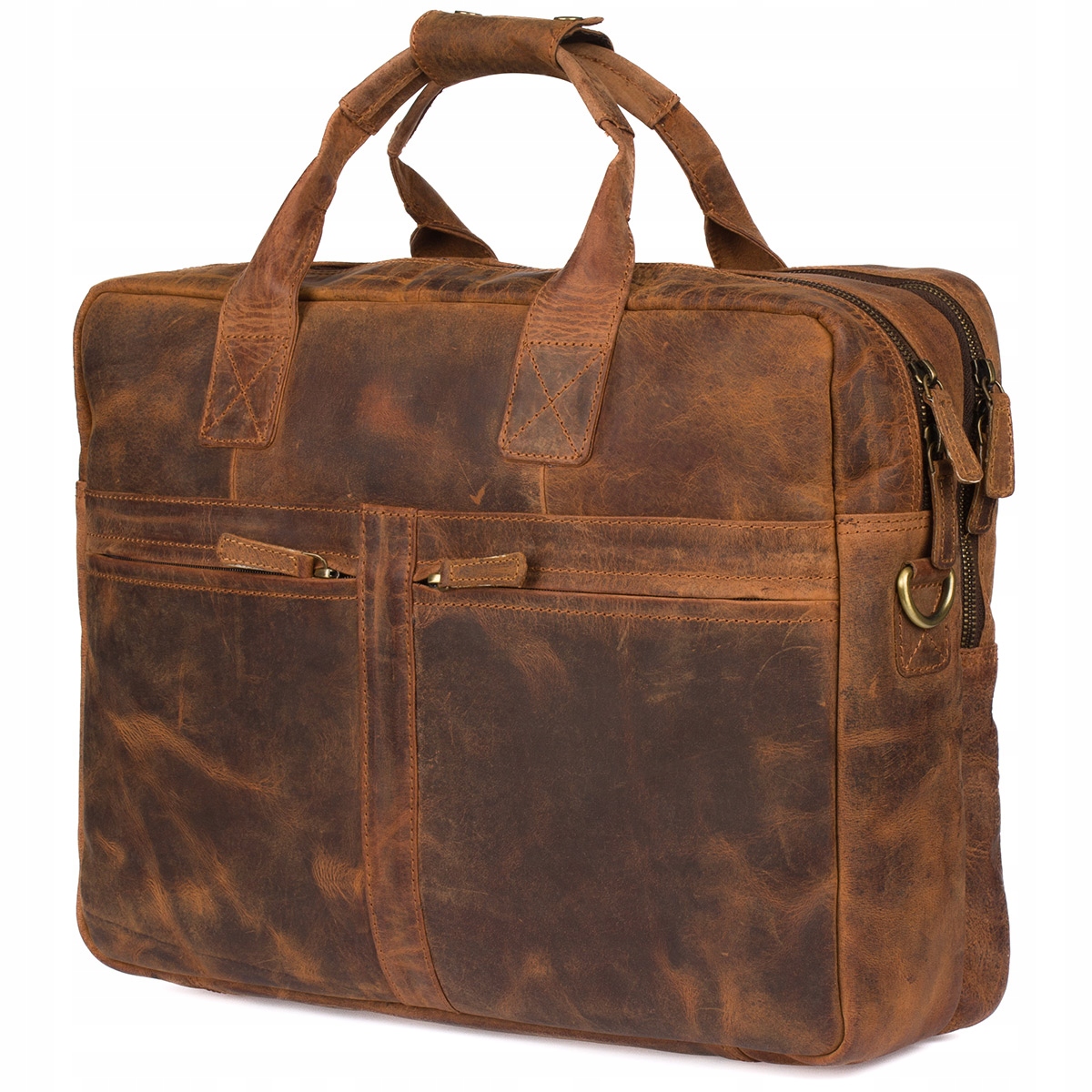 Pánska kožená veľká A4 cestovná taška do práce na notebook 17' XL Beltimore
