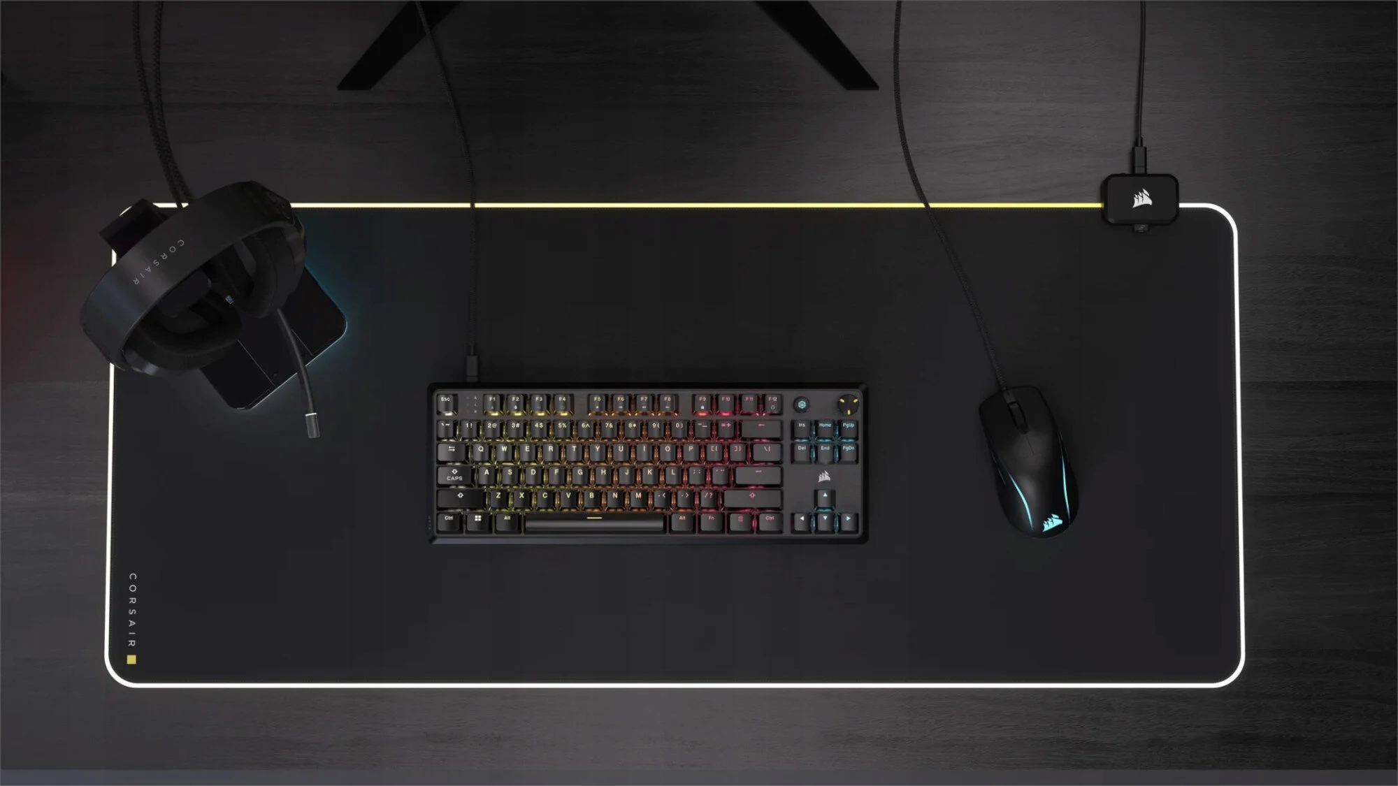 Corsair K70 CORE TKL, Gaming Keyboard, MLX RED, Black — 3