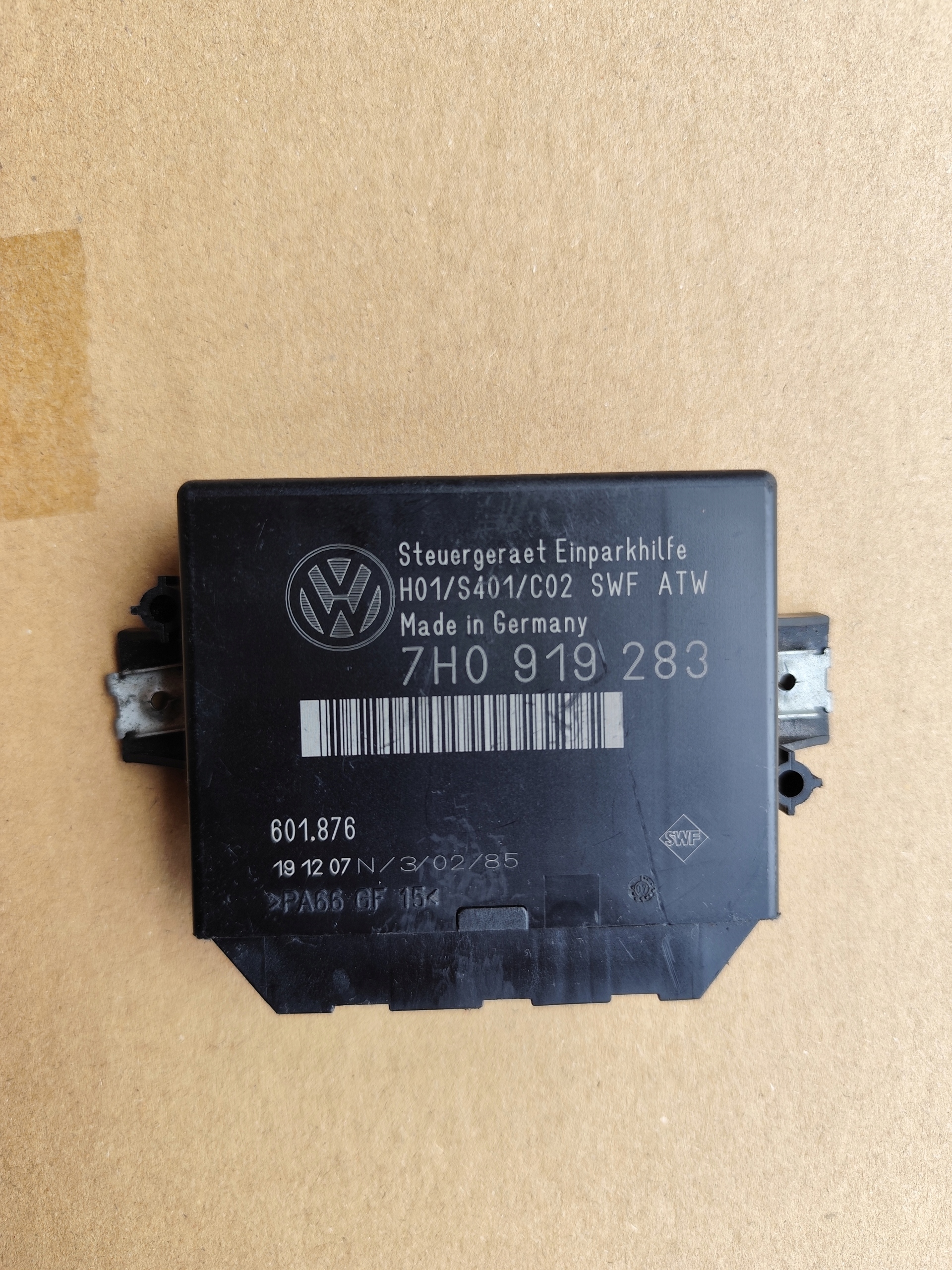 VW T5 modul Bedienteil PDC Parken heck 7H0919283