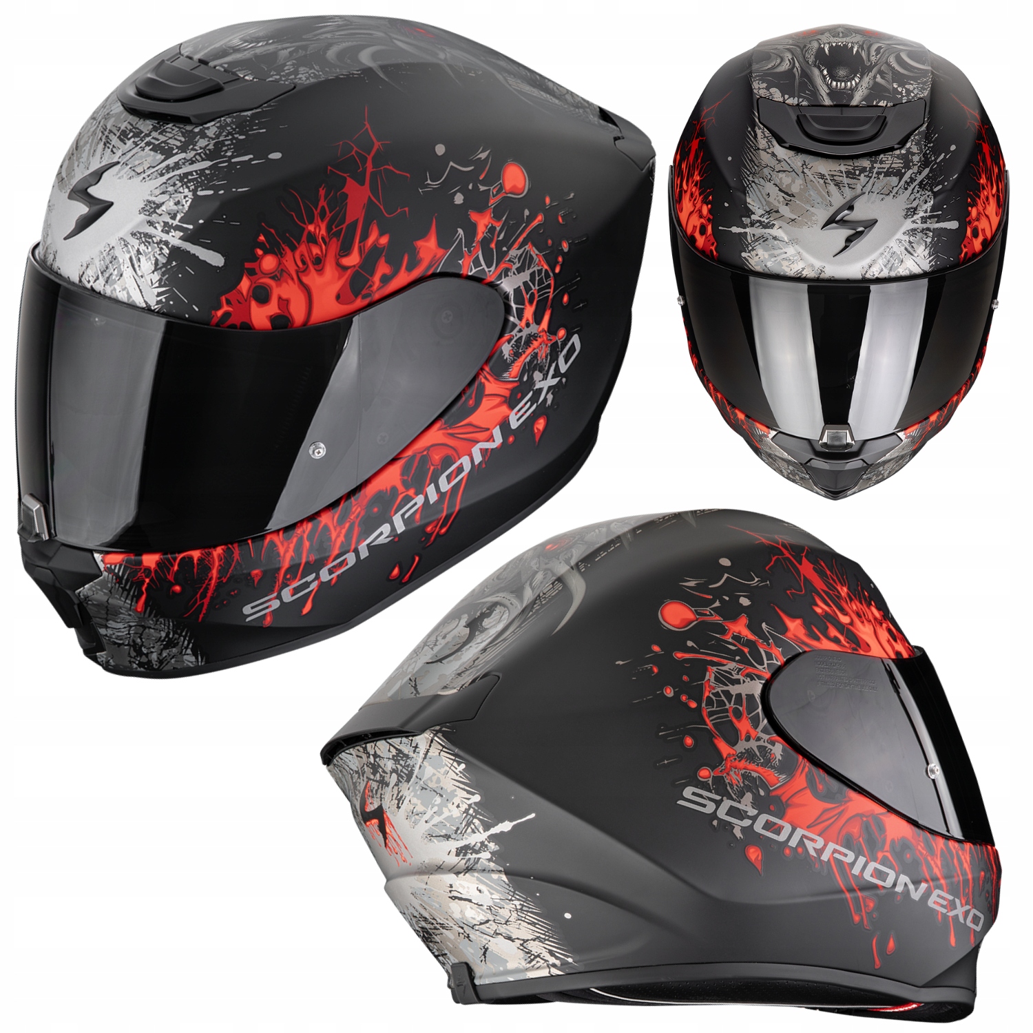 Prilba Scorpion EXO-391 Wolf matt XL športová turistická motocyklová prilba