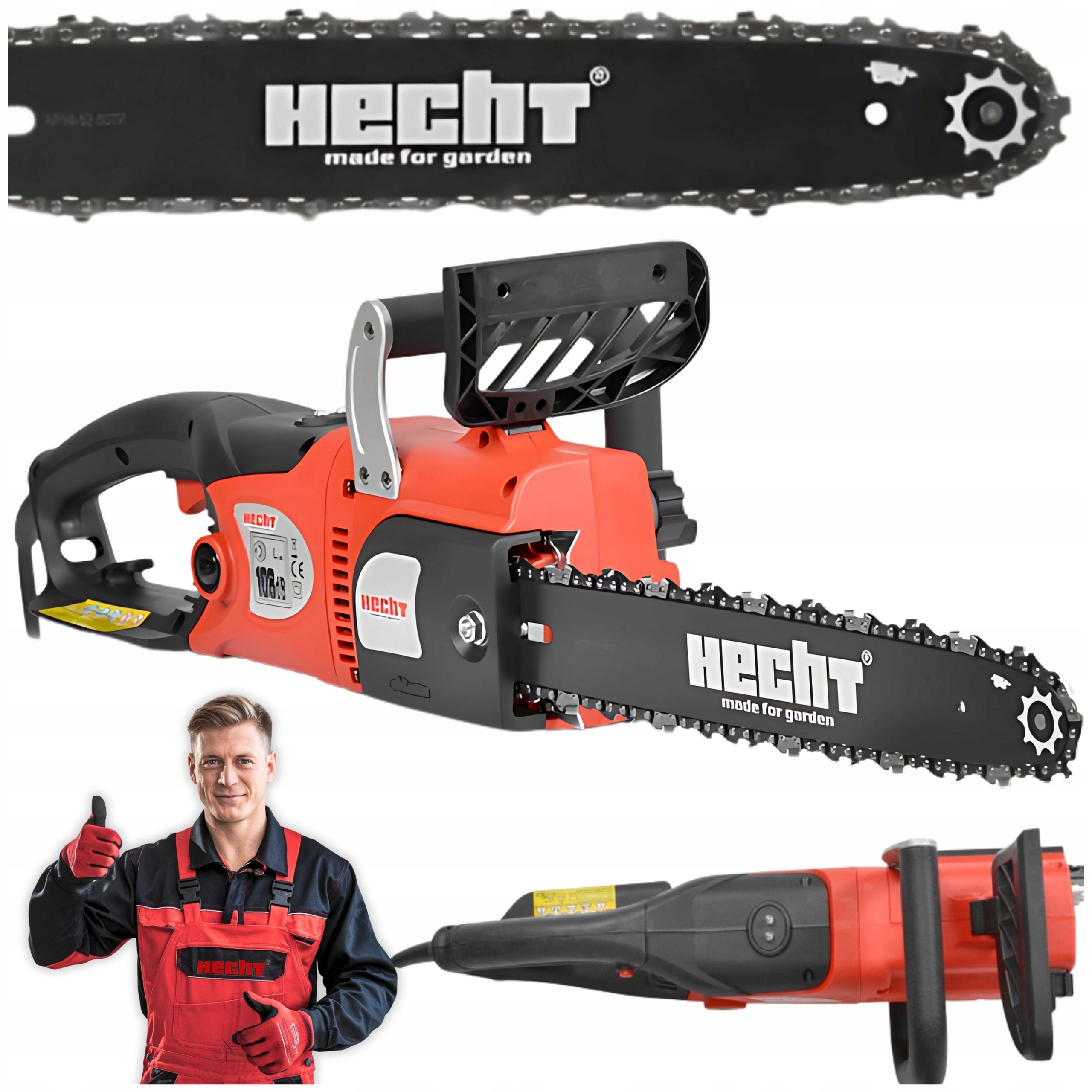 Pilarka Łańcuchowa Elektryczna HECHT2260 Prowadnica 40 CM Soft Start Mocna