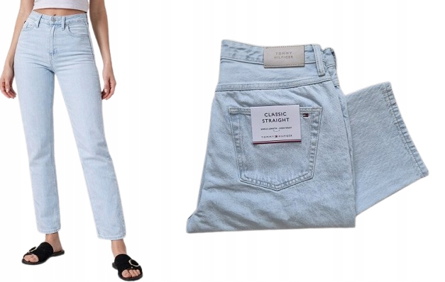 Tommy Hilfiger Lola Classic Straight W31 L32 mom boyfriend rovné světle