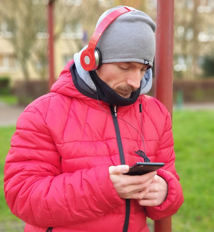 Słuchawki NA GŁOWĘ do MOTOROLA One Vision Rodzaj słuchawek nauszne