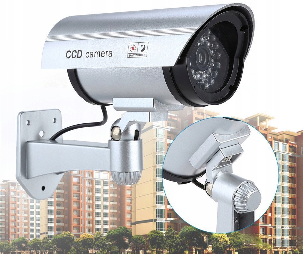 ATRAPA KAMERY IR LED ZEWNĘTRZNA NOCNA DZIEŃ Z DIODĄ LED MONITORING ŚCIENNA Stan opakowania oryginalne