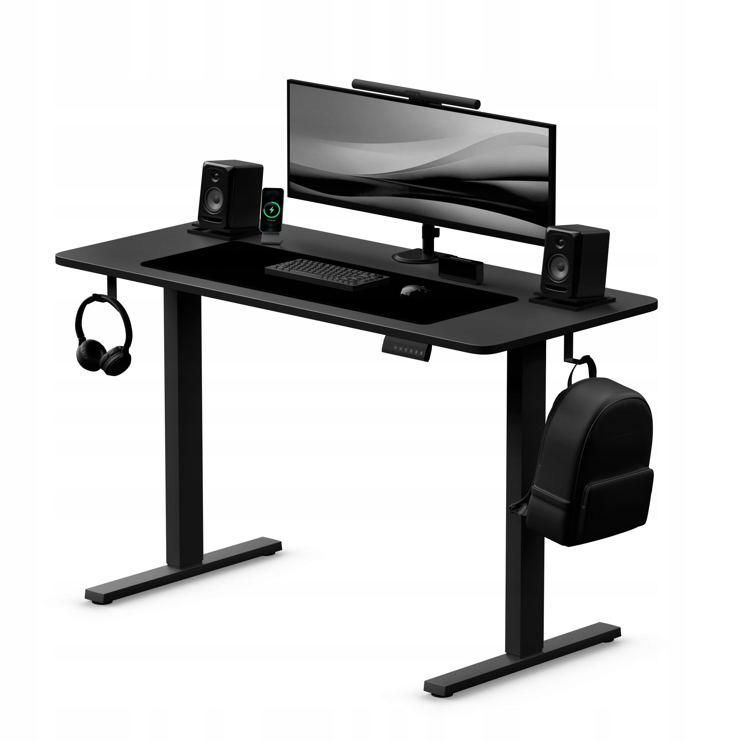 Elektrický nastaviteľný stôl Control+ 120/60 LVNSystem čierny reg. 73-122