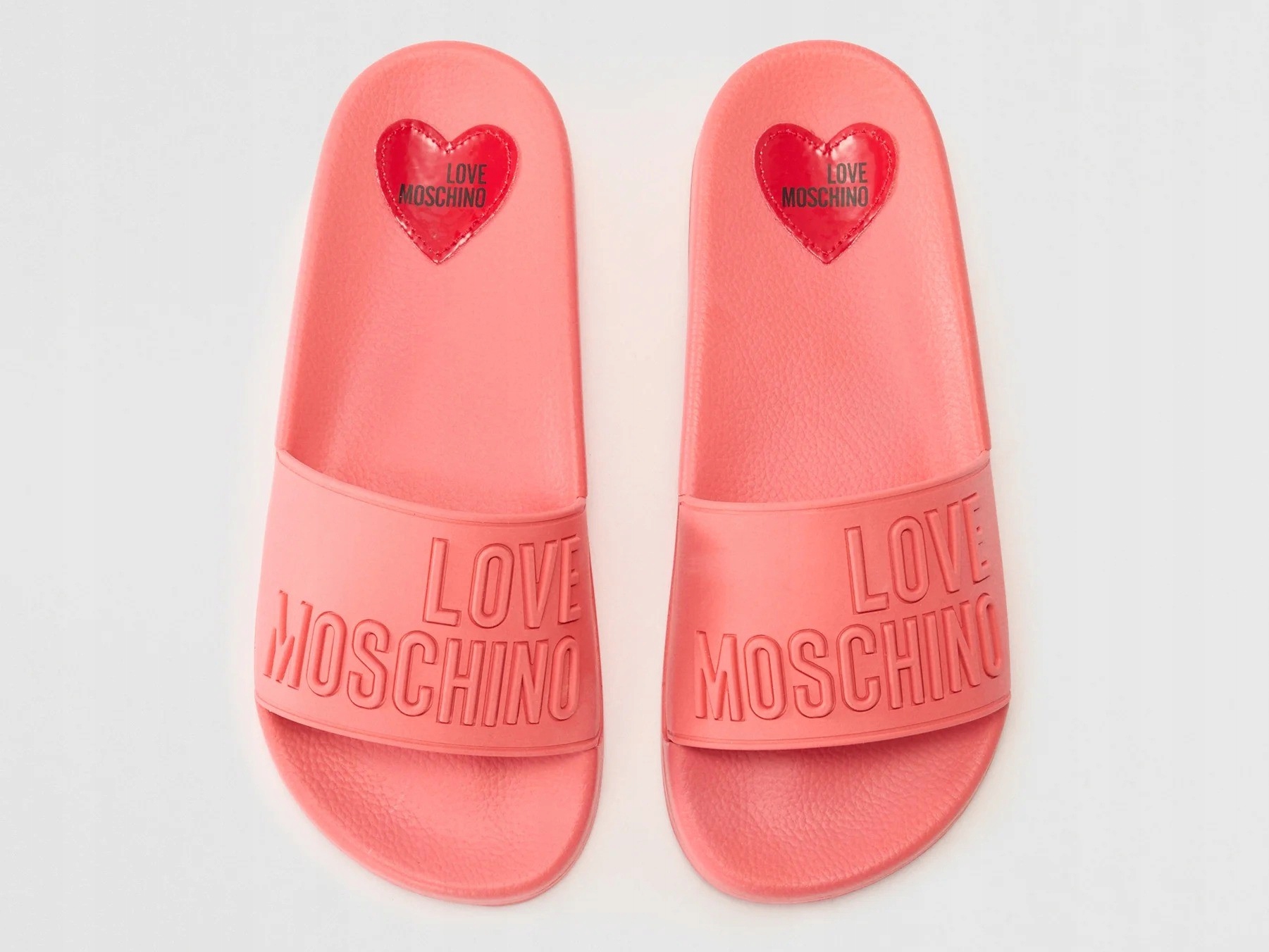 Nazouváky Love Moschino korálové s logem 36 (23,5 cm)