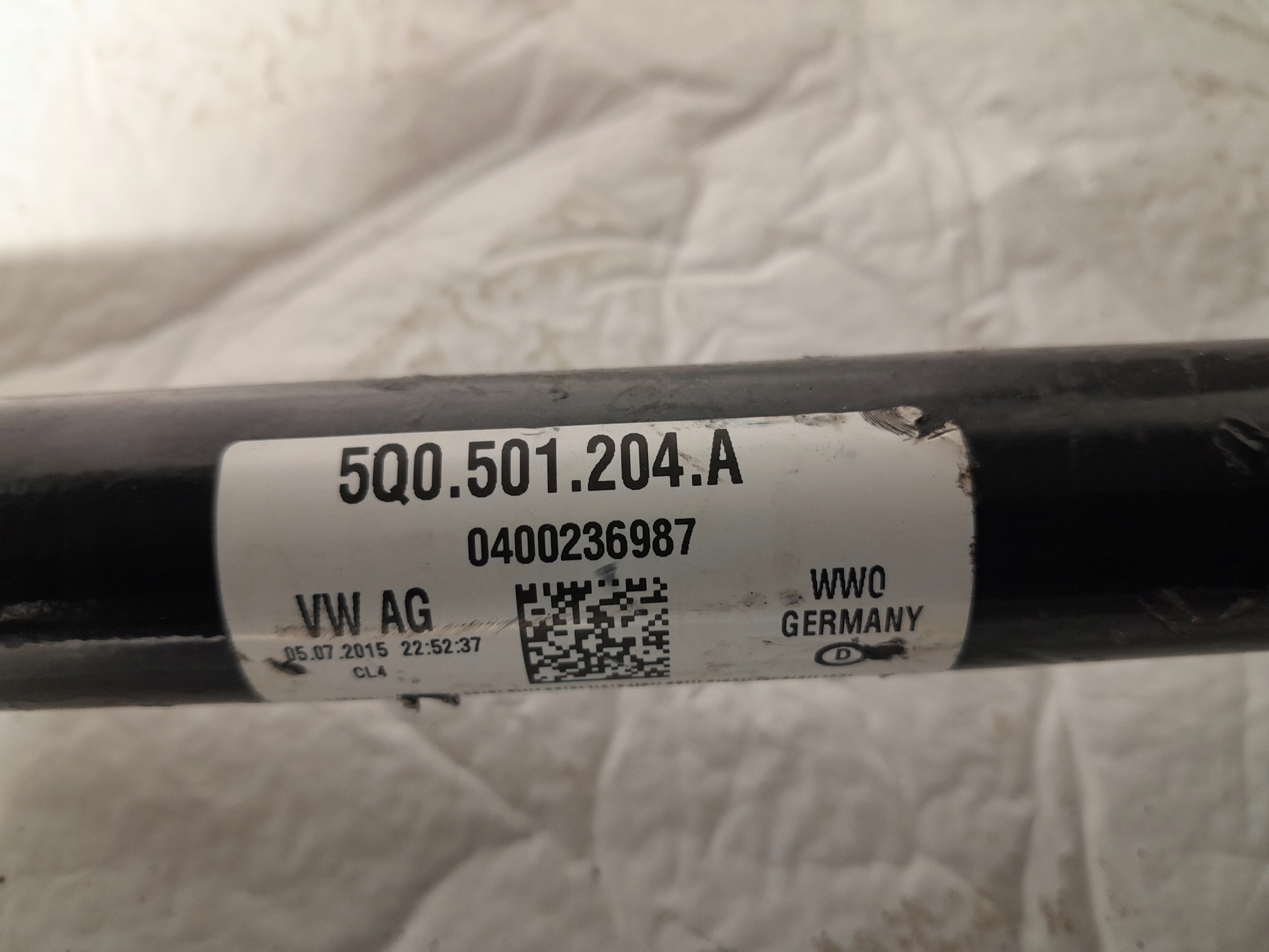 AUDI A3 S3 8V semi-axis right rear part 5Q0501204A