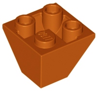 

Lego 3676 Skos Odwrócony 2x2 pomarańcz ciemny (1g)