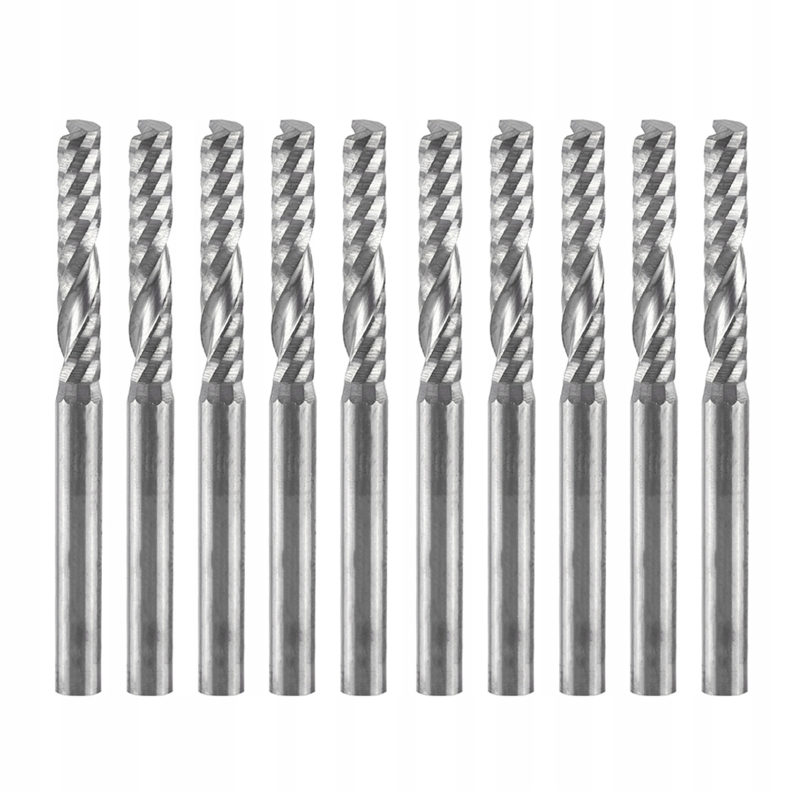 10X Univerzální Cnc Jednobřitá Fréza Sada Z Karbidu 1B 3.175 x 17 x 38