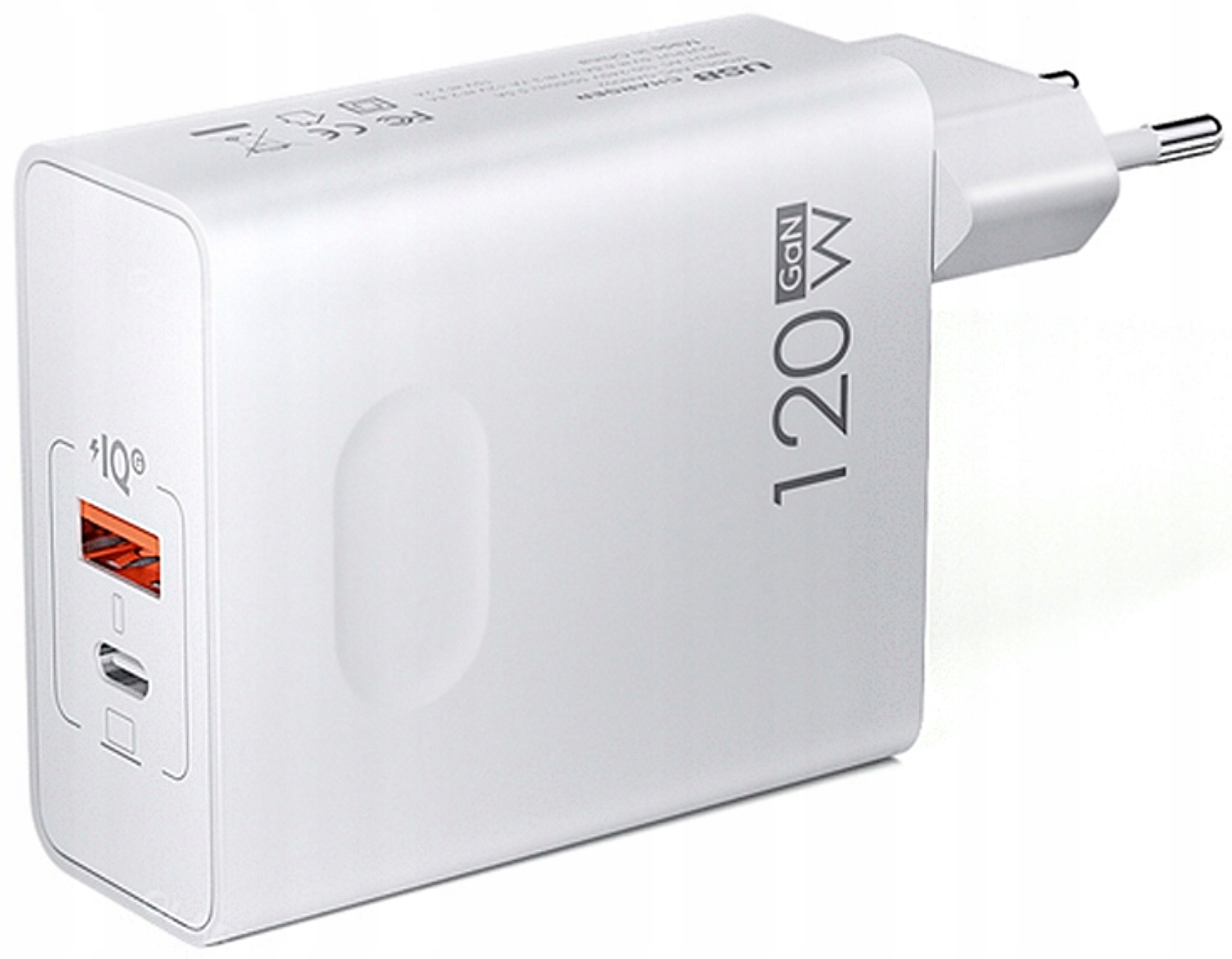 ŁADOWARKA SIECIOWA USB typ C QC PD GAN WTYCZKA SZYBKA FAST CHARGE 120W