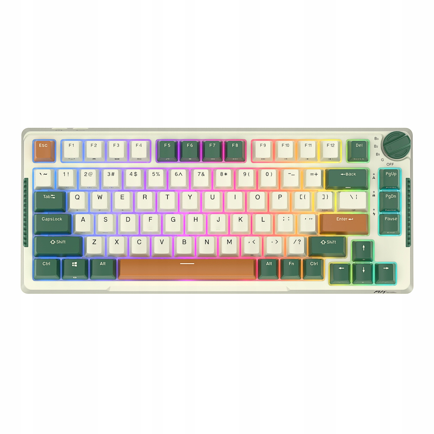 Klawiatura Mechaniczna RKH81 80% Sky Cyan Hot Swap 2.4G Wireless Bluetooth