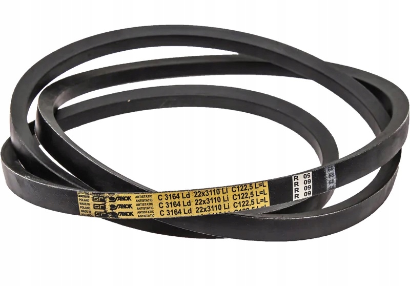 Klínový řemen podmítače sítového koše Bizon C3164 22x3164 Stomil Žlutý